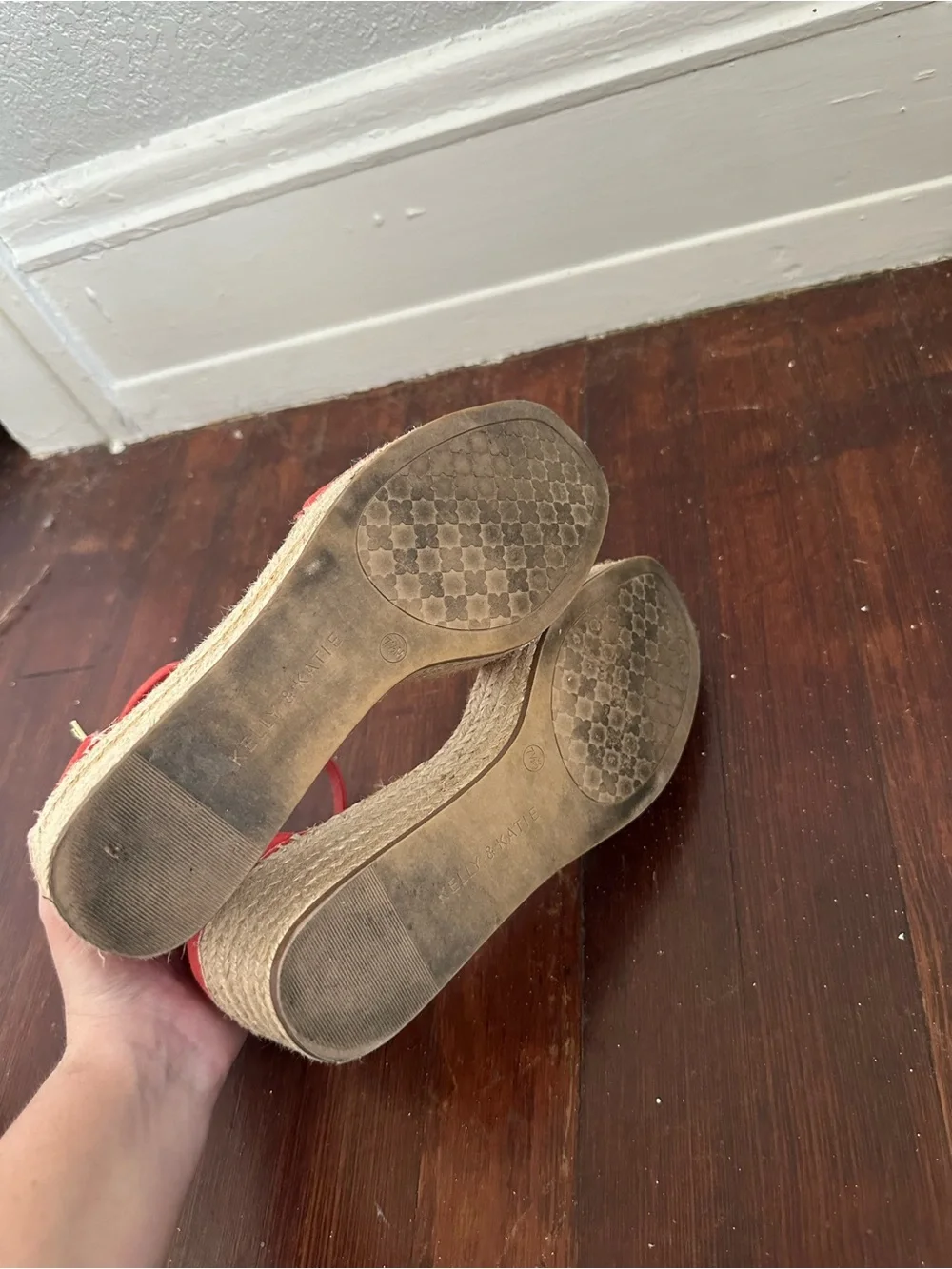 Kelly & Katie Red Espadrille Sandals